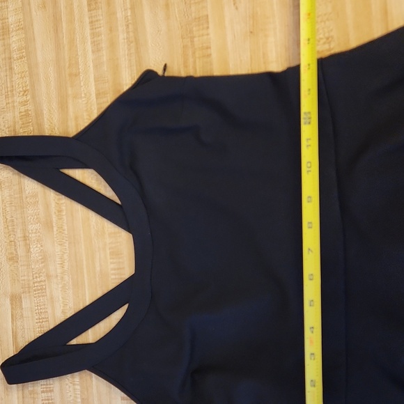 BANANA REPUBLIC Black Ponte Tank Dress Black, size 8 - Picture 9 of 13